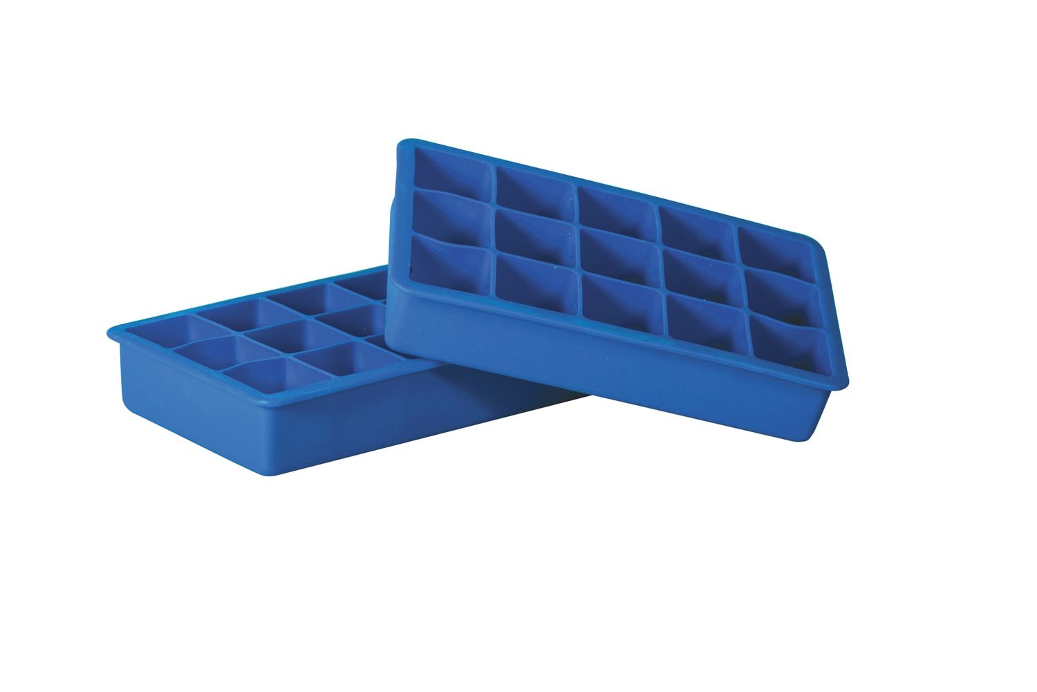AVANTI 15 Cup Square Ice Cube Tray, Blue - Set of 2
