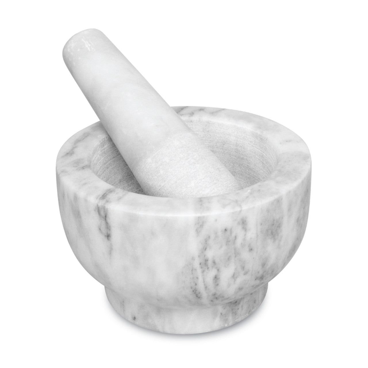 AVANTI Marble Footed Mortar And Pestle - White