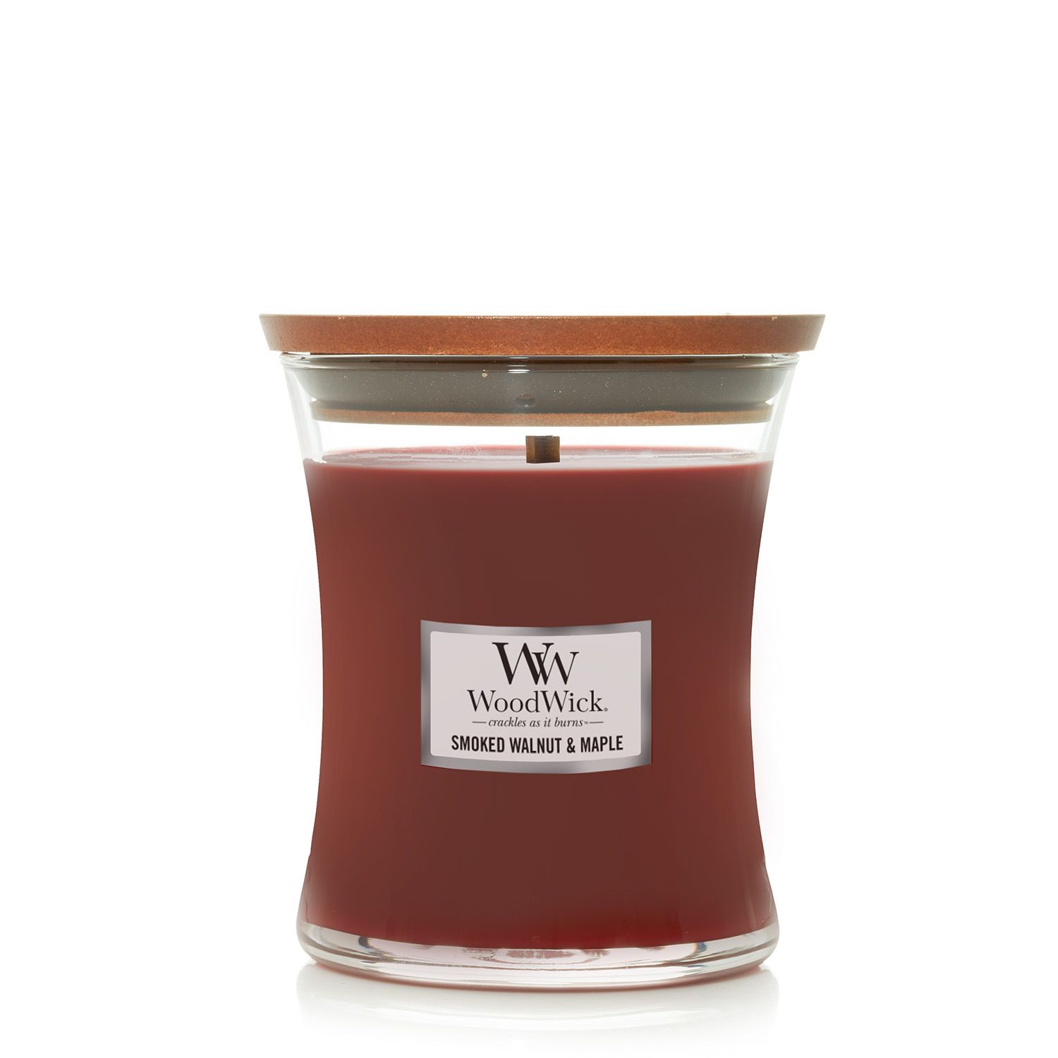 WOODWICK Medium Hourglass Candle - Smoked Walnut &amp; Maple