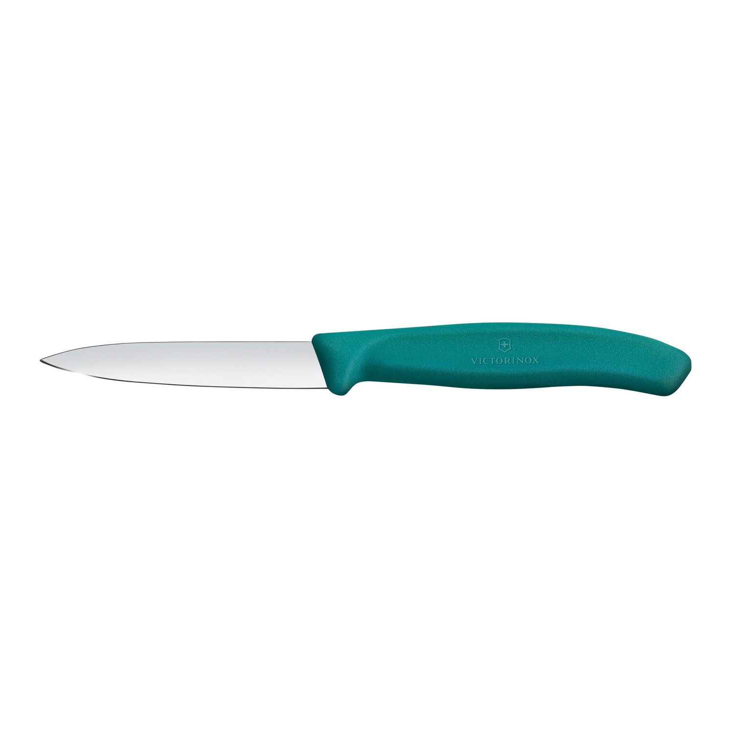 VICTORINOX Paring Knife - Pointed Tip, Straight Edge - 8cm - Green