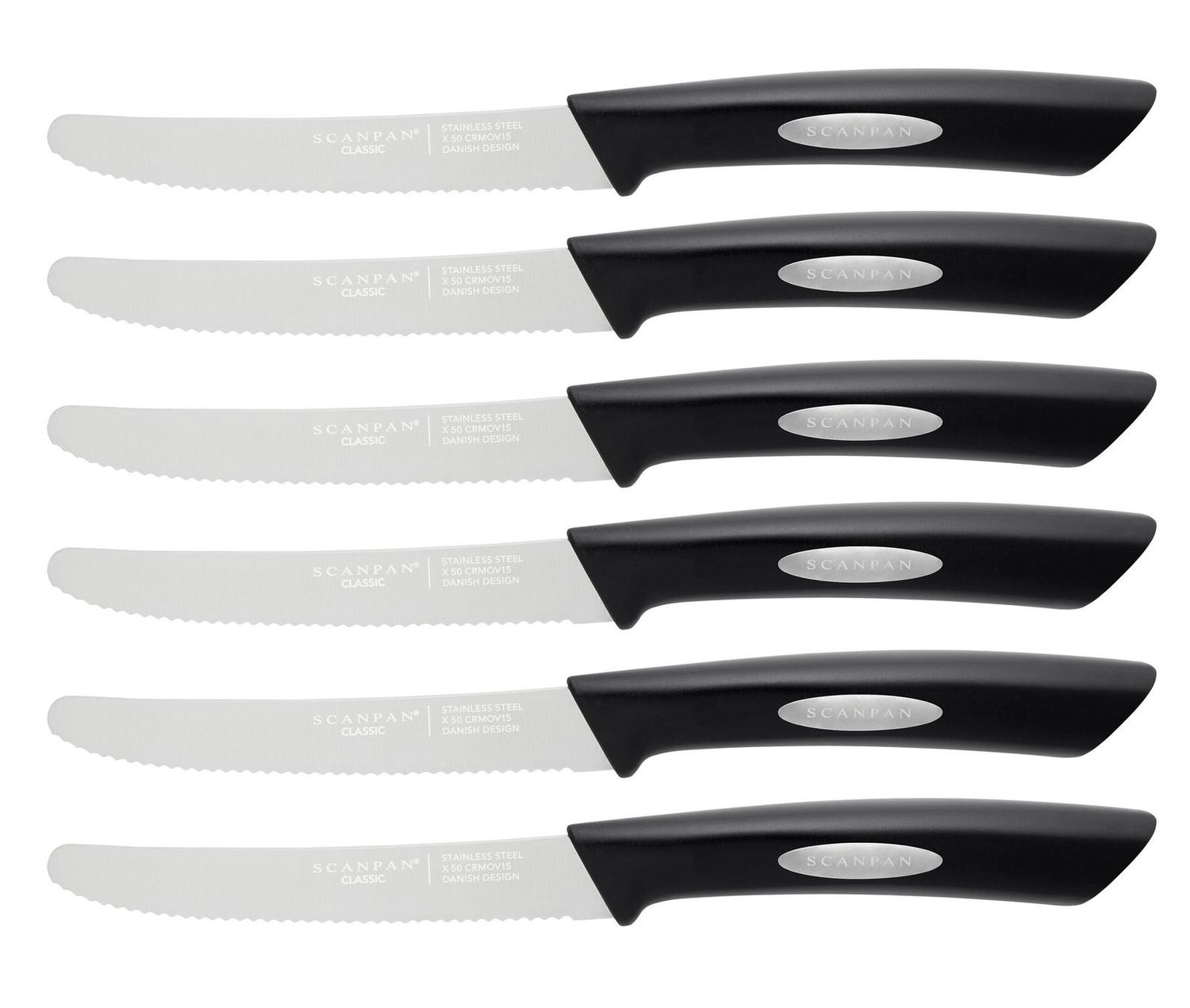SCANPAN Steak Knife Set - 6 Piece