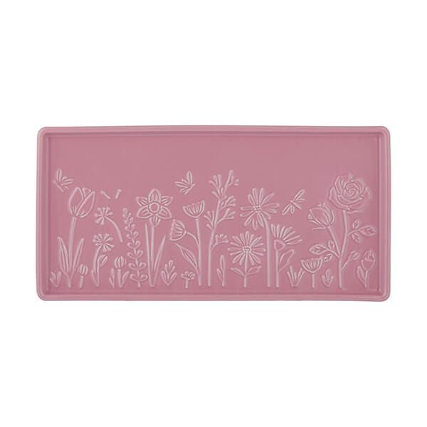 MASON CASH In The Meadow Pink Rectangle Platter, 30 x 15 x 2cm