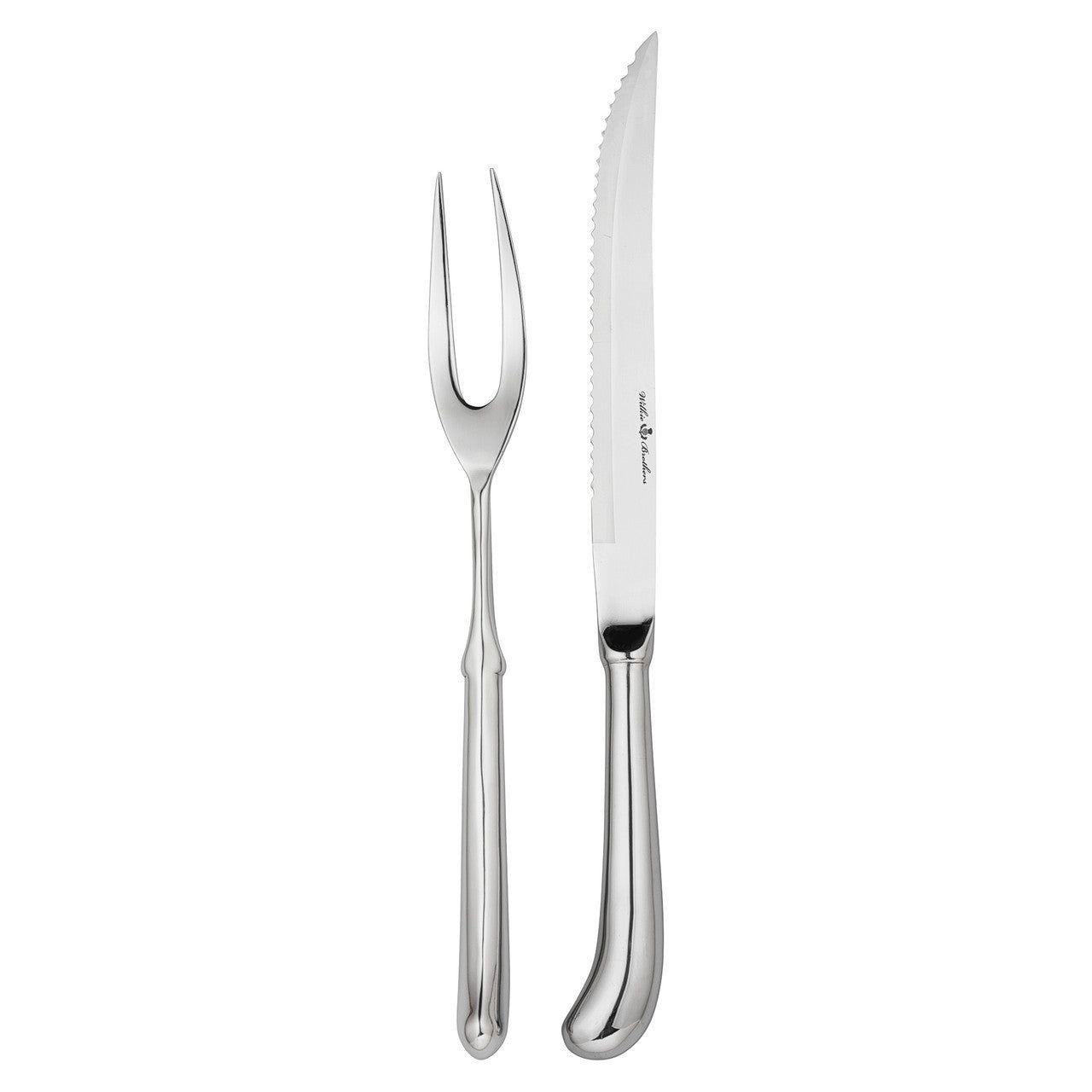 WILKIE BROTHERS Stirling 2 Piece Carving Set