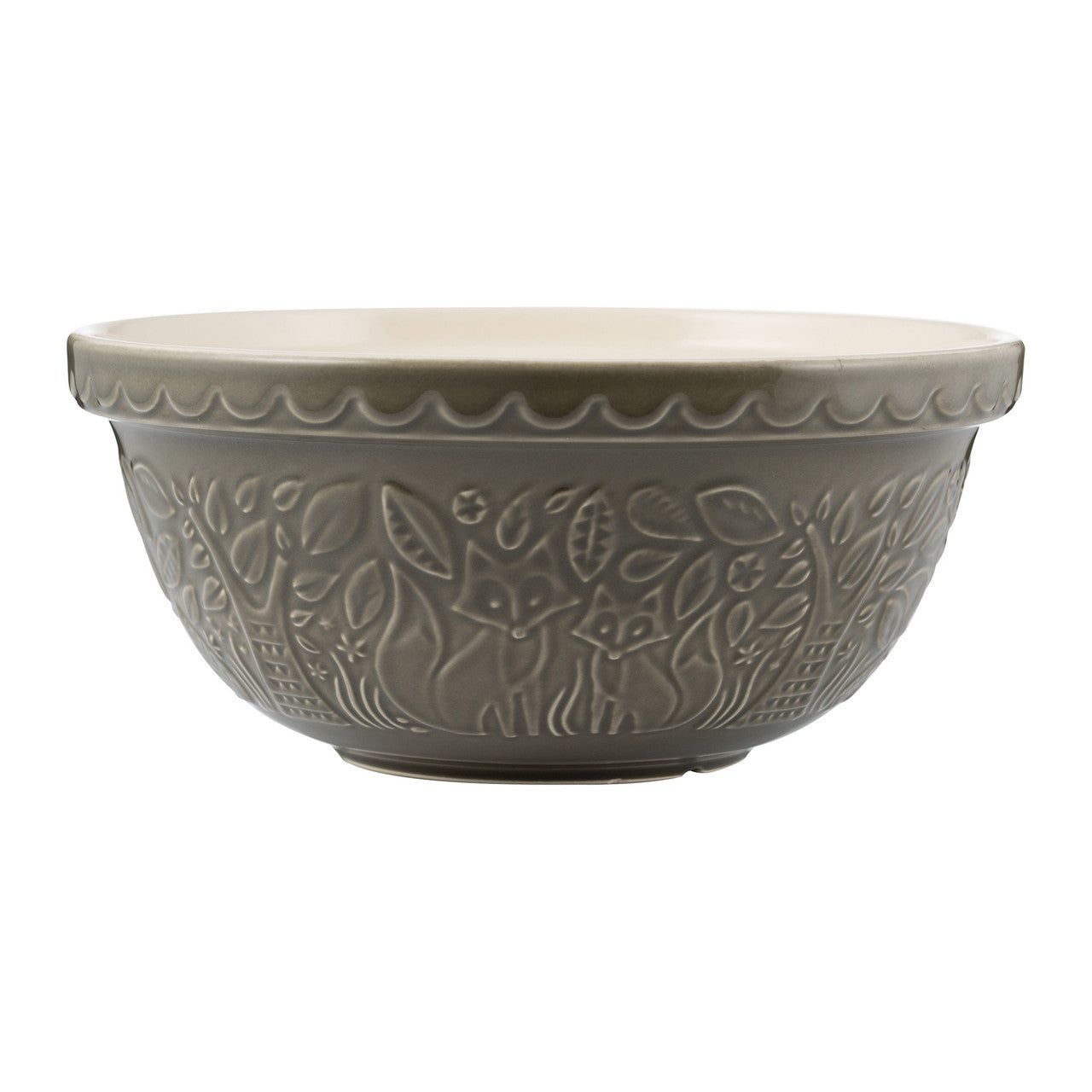 MASON CASH In The Forest Fox Grey Mixing Bowl, 29cm / 4 Litre