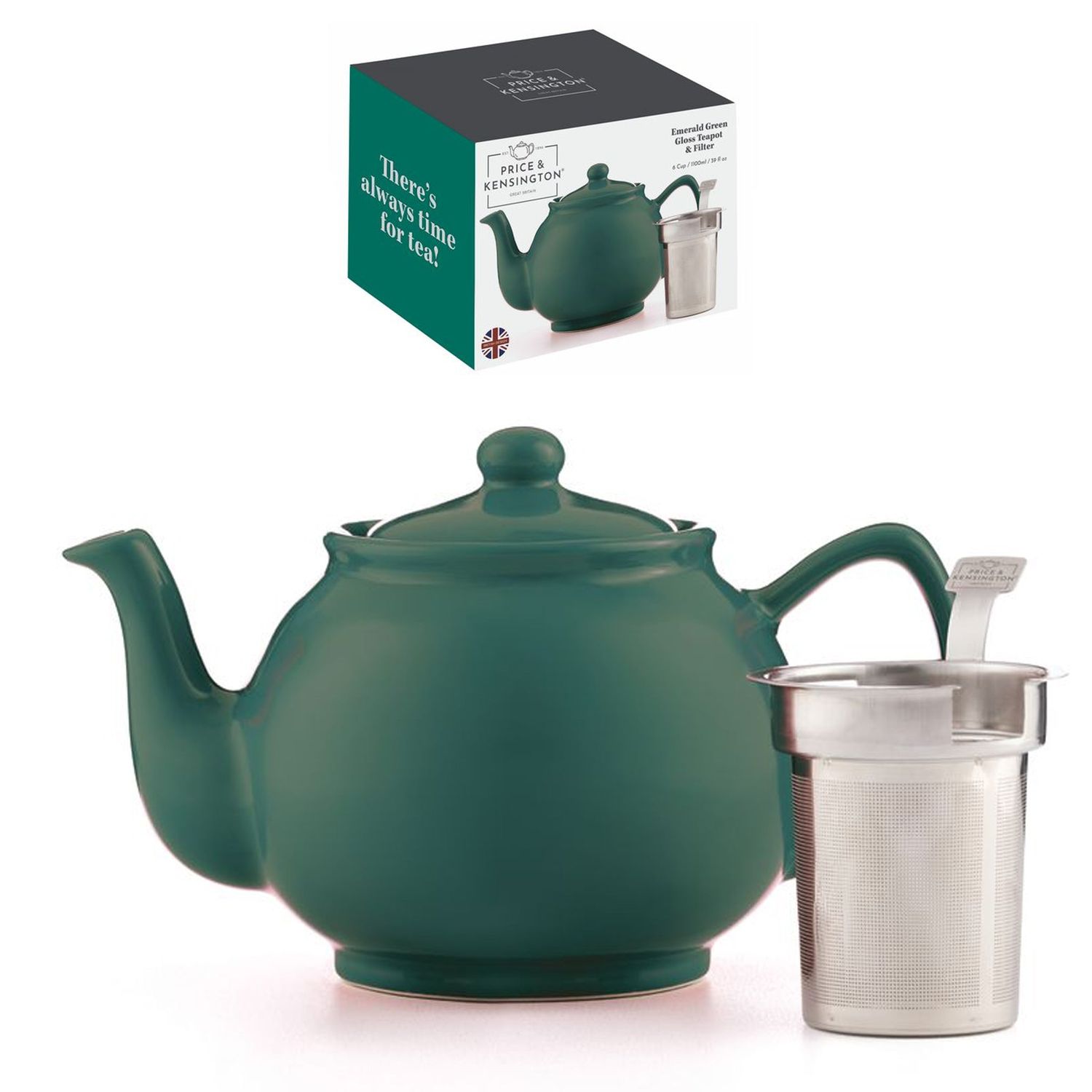 PRICE &amp; KENSINGTON Teapot 1100ml/6 Cup - Green