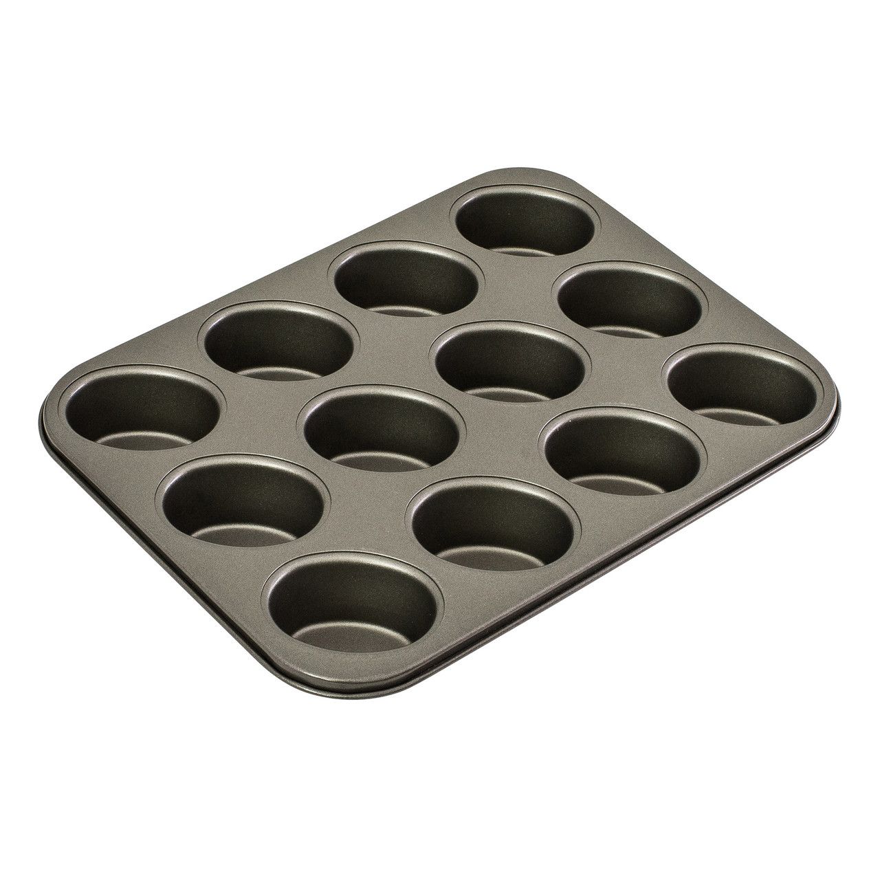 BAKEMASTER 12 Cup Friand Pan, 26.5cm x 35.5cm / 7.5 x 5.5cm - Non - Stick