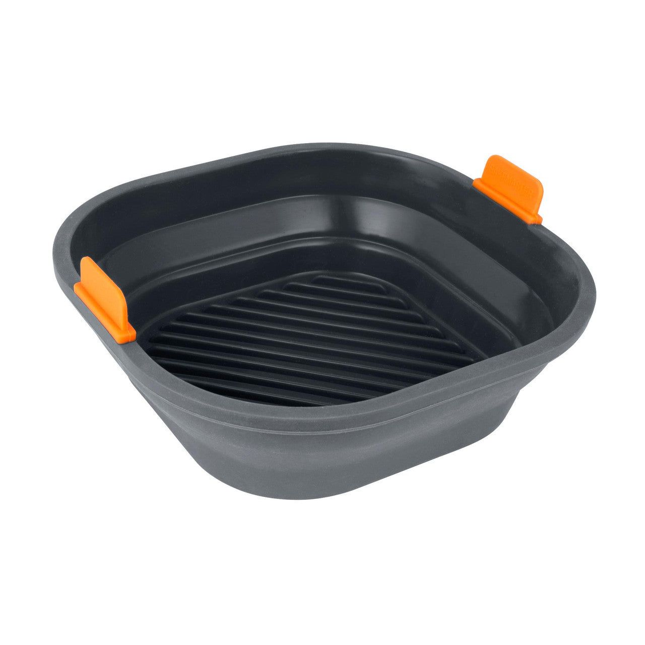 BAKEMASTER Silicone Collapsible Square Air Fryer Insert, 21 x 21 x 6.5cm