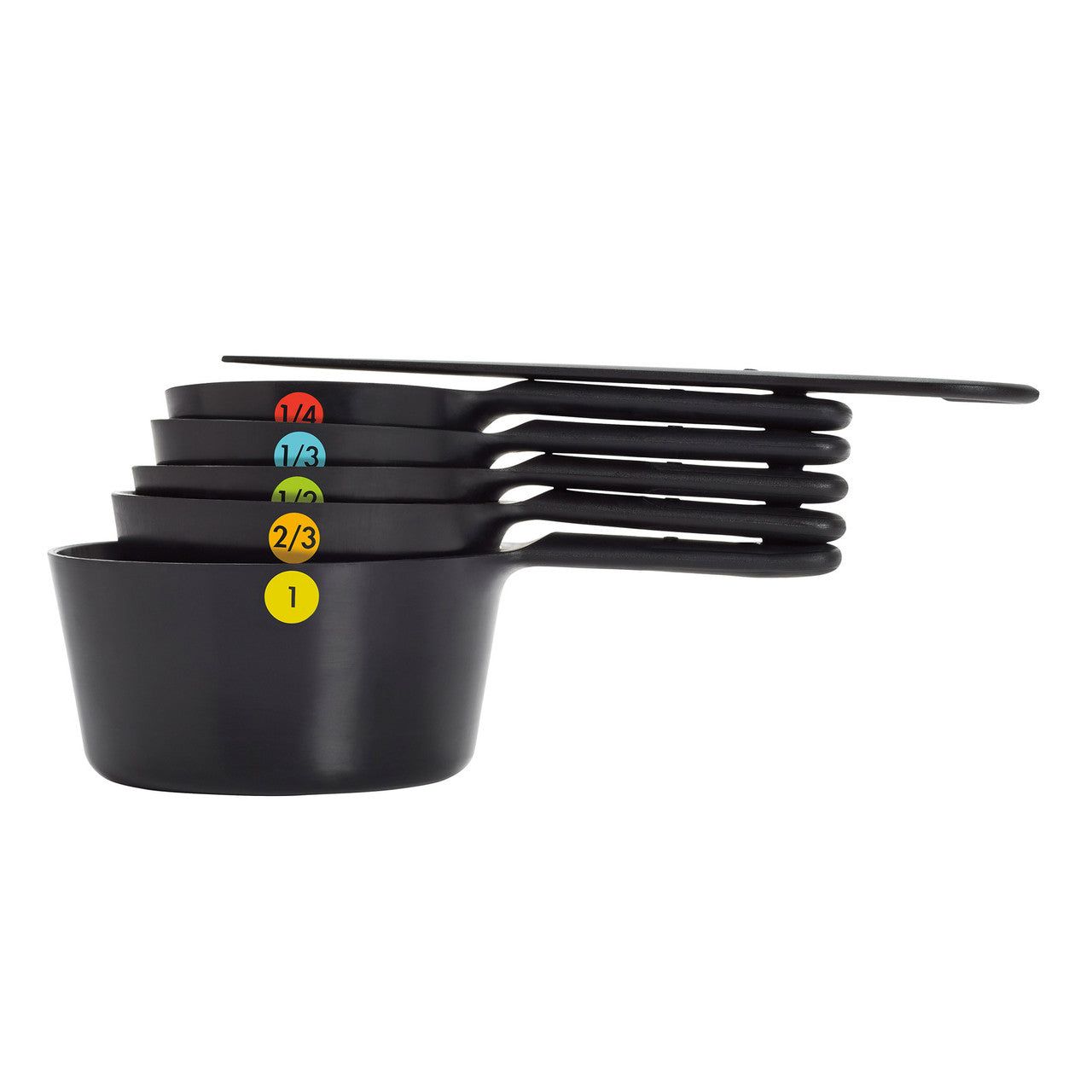 OXO Good Grips 6-Piece Plastic Measure Cups Black