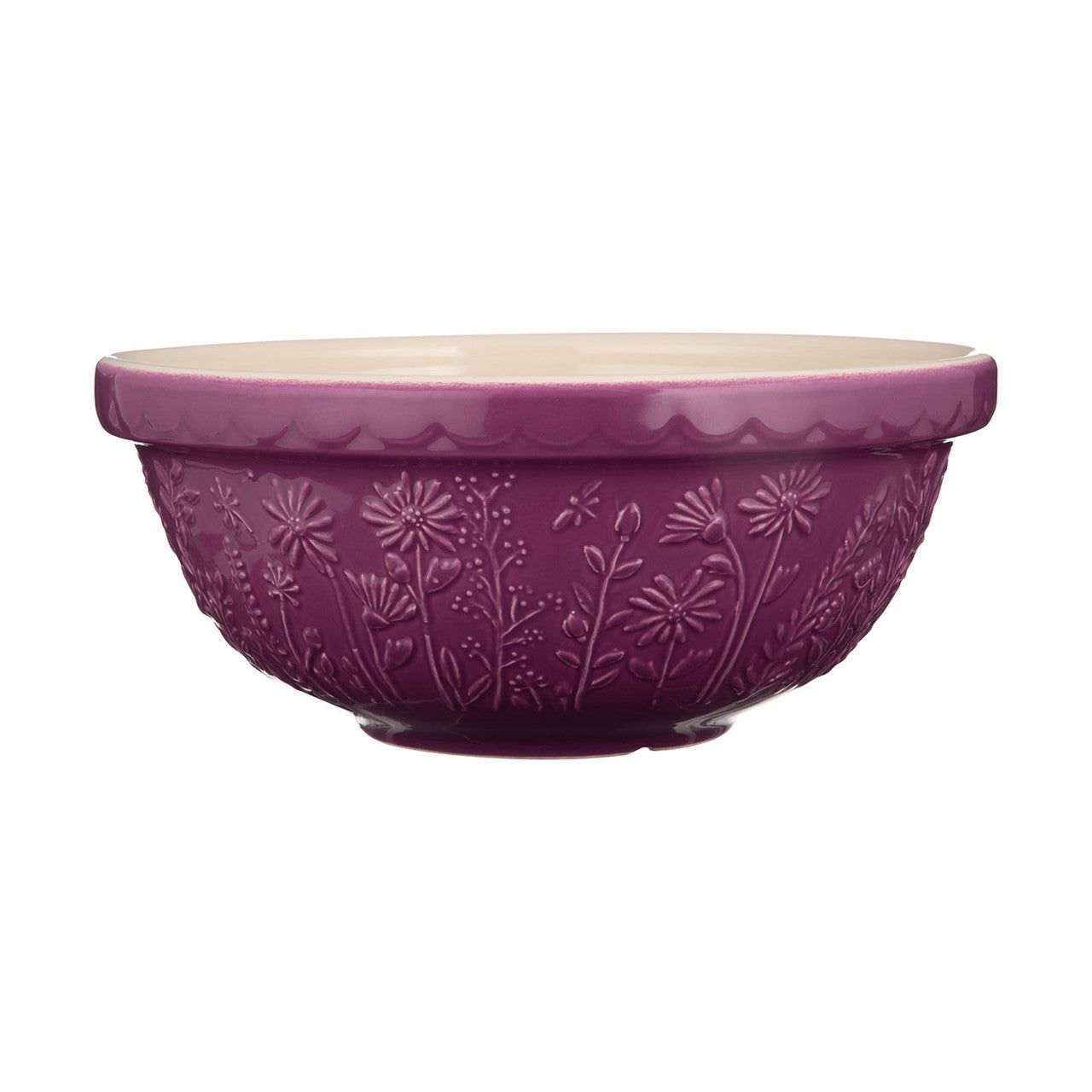 MASON CASH In The Meadow Purple Daisy Mixing Bowl, 26cm / 2.7 Litre