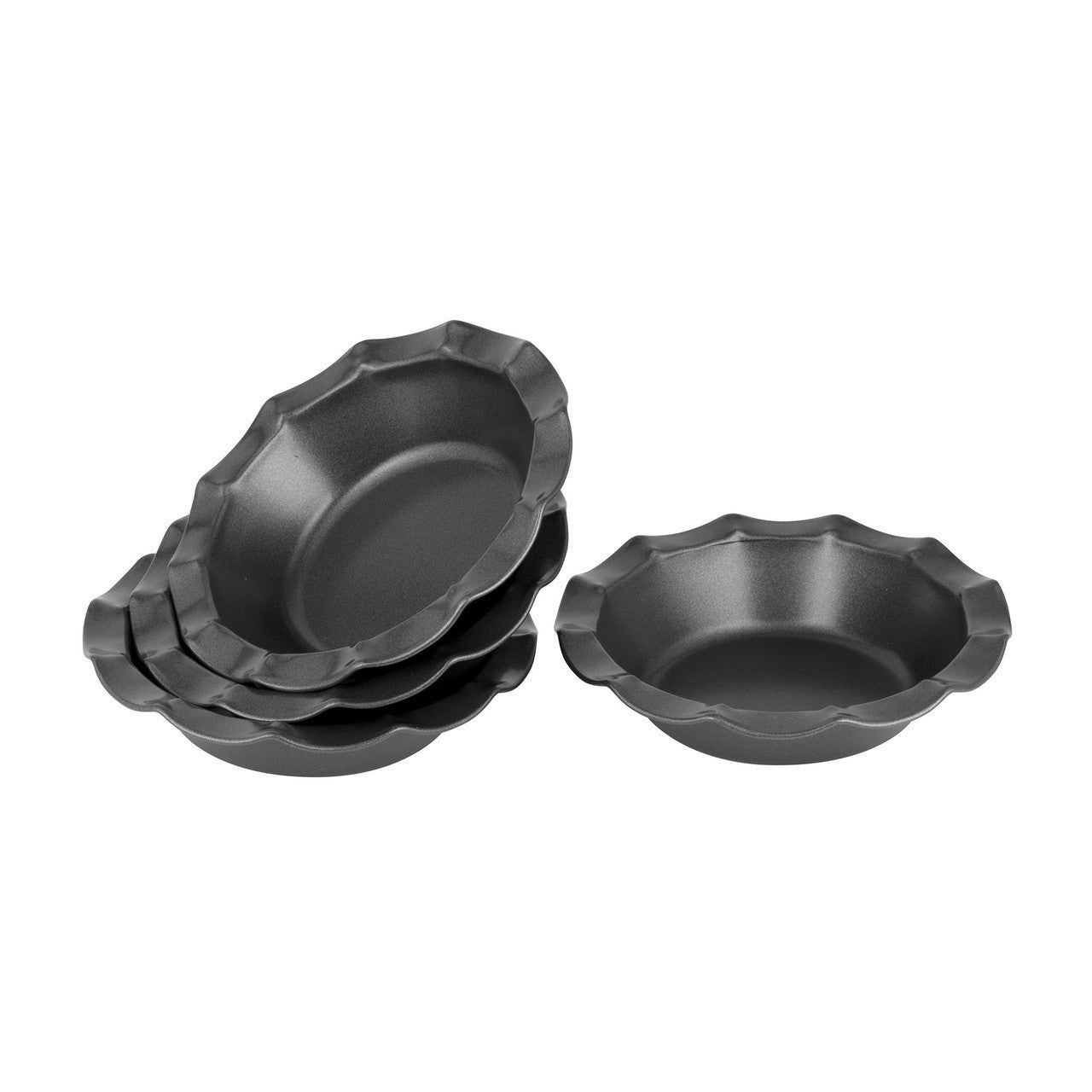 BAKEMASTER Fluted Pie Dish Set of 4