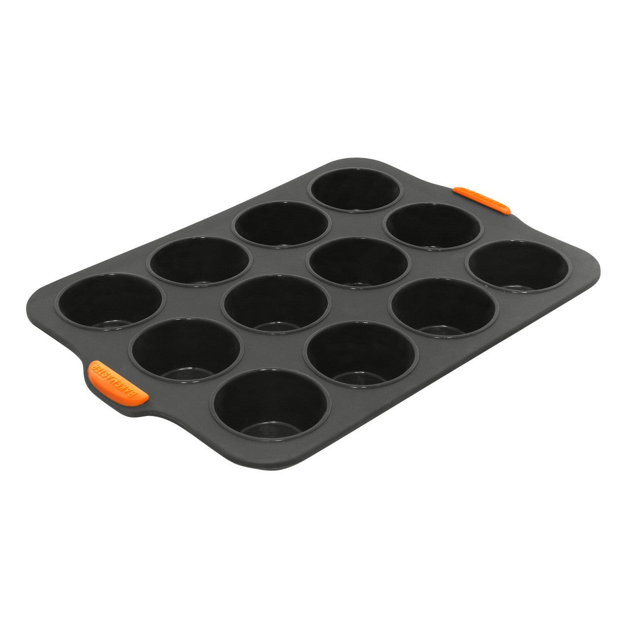 BAKEMASTER Silicone 12 Cup Muffin Pan