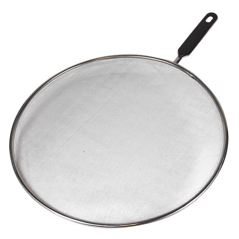 AVANTI Stainless Steel Splatter Screen 33Cm - Black Handle