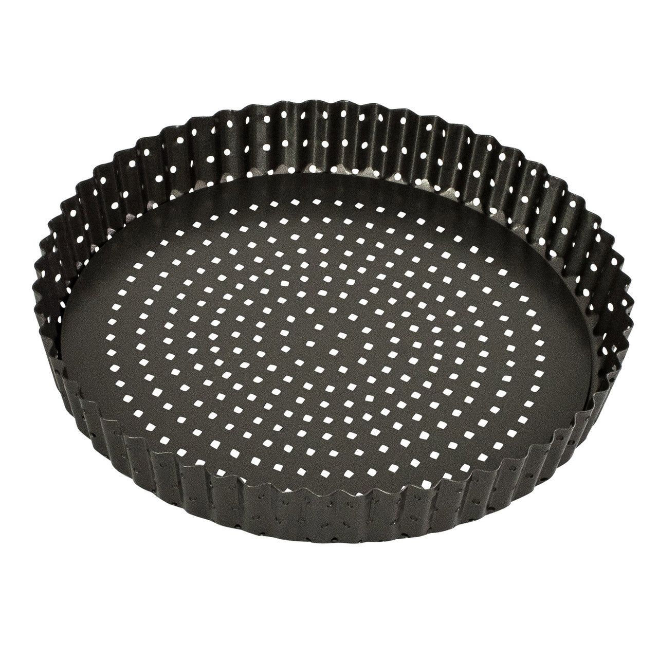 BAKEMASTER Perfect Crust Loose Base Quiche Pan, 25cm diameter x 3.5cm