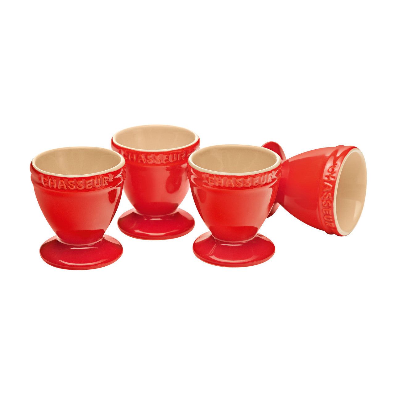 CHASSEUR La Cuisson Egg Cup Set of 4 - Red