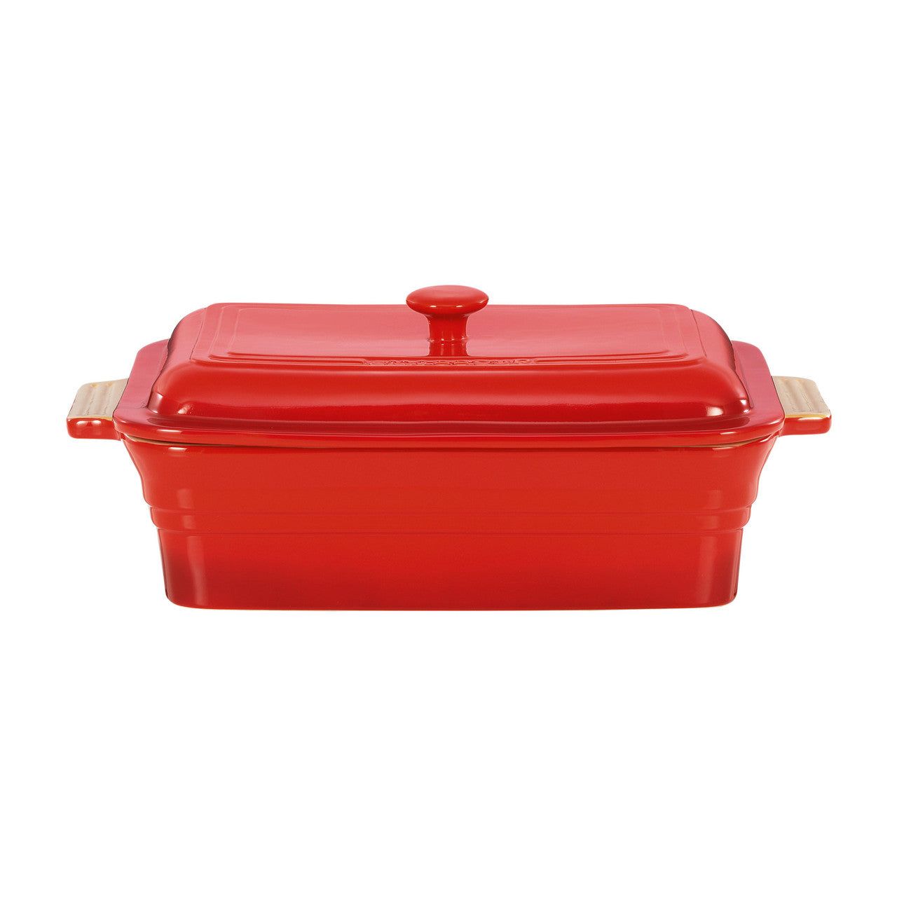 CHASSEUR La Cuisson Rect Baker+Lid Red