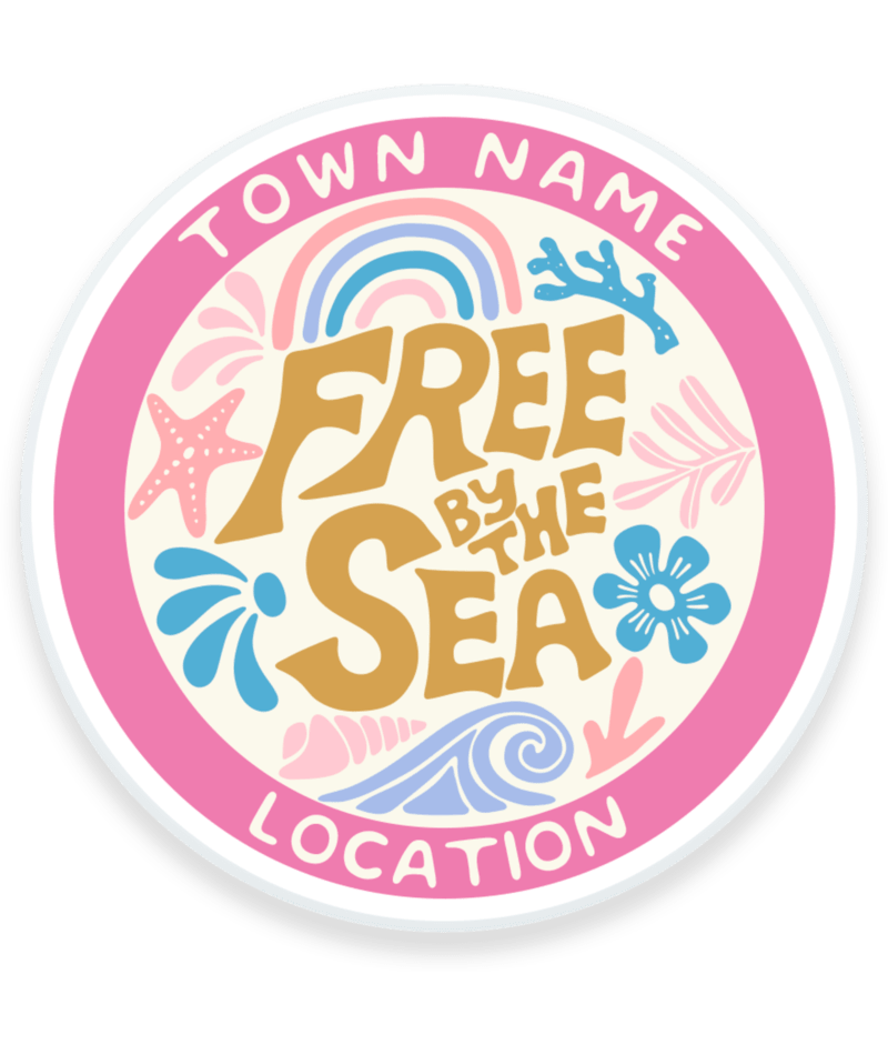 EARTH NYMPH Girls' Circle Magnet - Free By The Sea