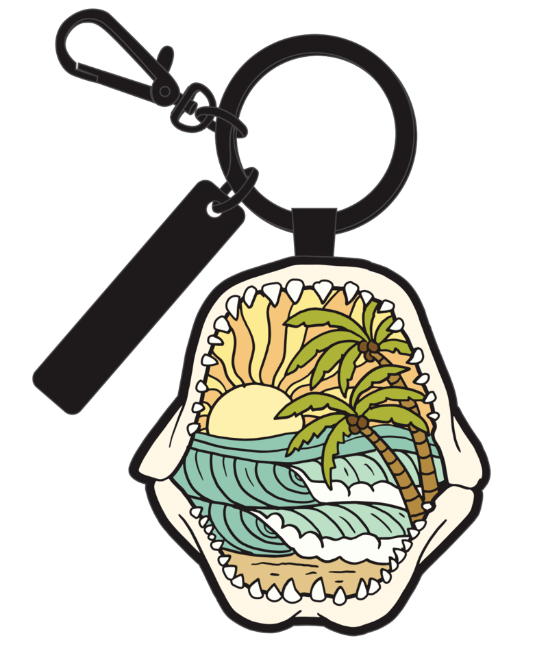 EARTH NYMPH Boys' Keyring Enm - Scenic Shark
