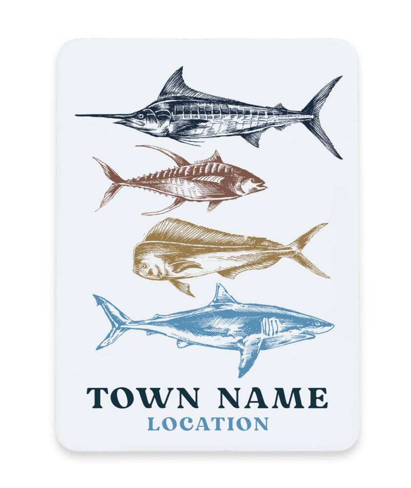 PACIFIC CREATIONS Men's Magnet - Fish Stack