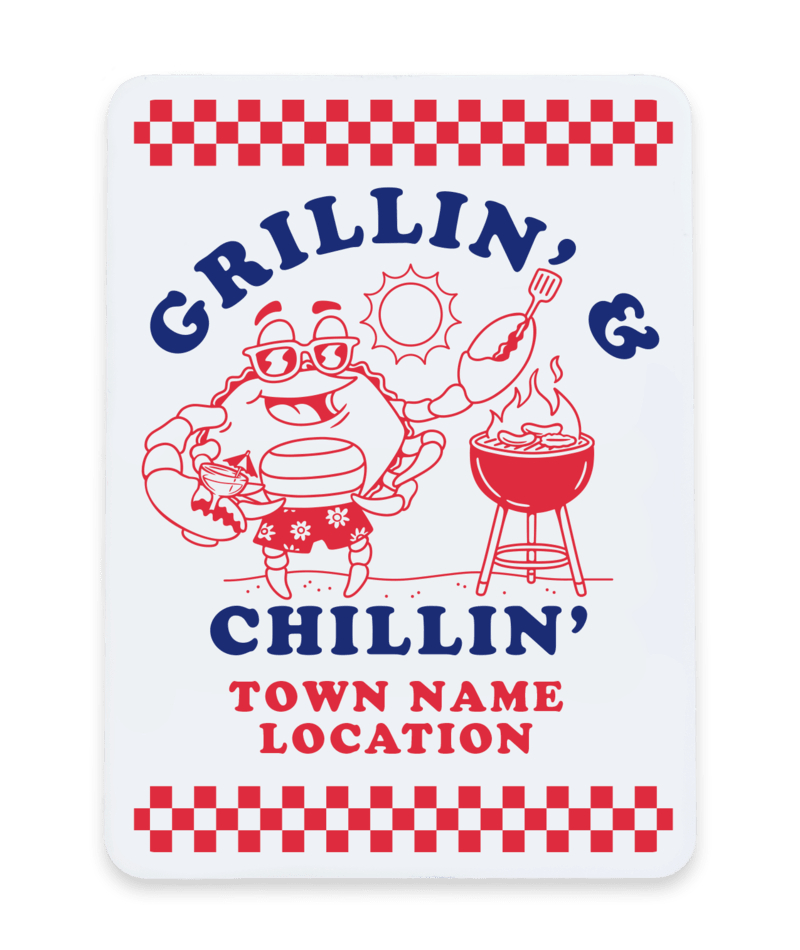 PACIFIC CREATIONS Men's Magnet - Grillin &amp; Chillin