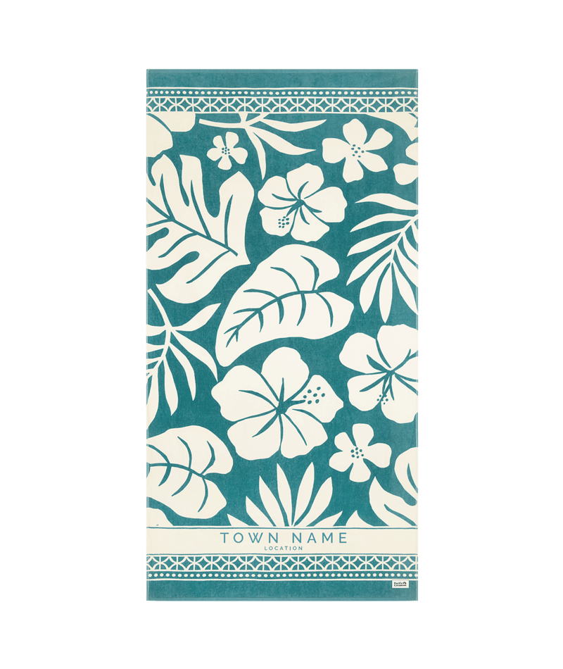PACIFIC CREATIONS Women's Beach Towel - Tropicana "Teal"