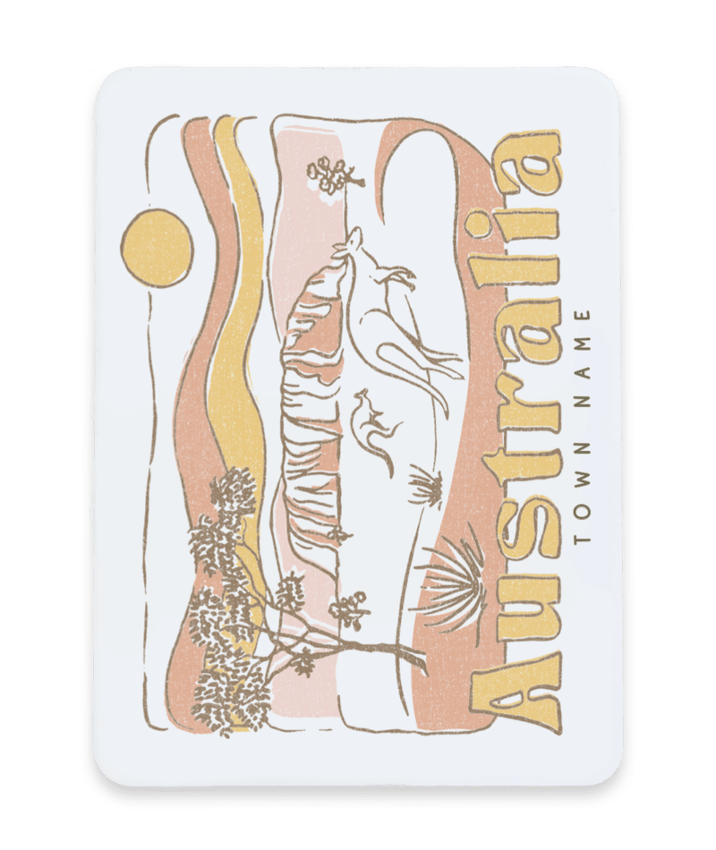PACIFIC CREATIONS Women's Magnet - OZ Red Centre