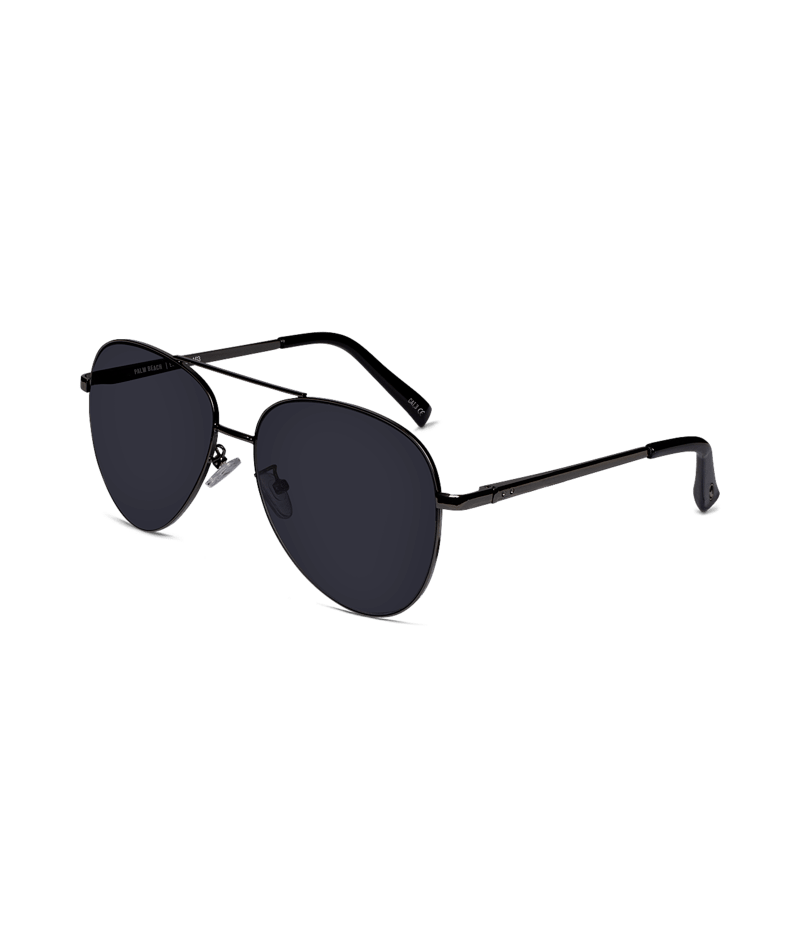WOLLUMBIN Universal Sunglasses - Palm Beach - Black/Smoke