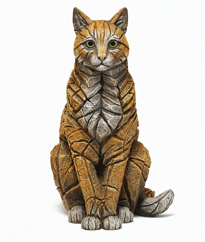 EDGE SCULPTURE Ginger Cat Figure