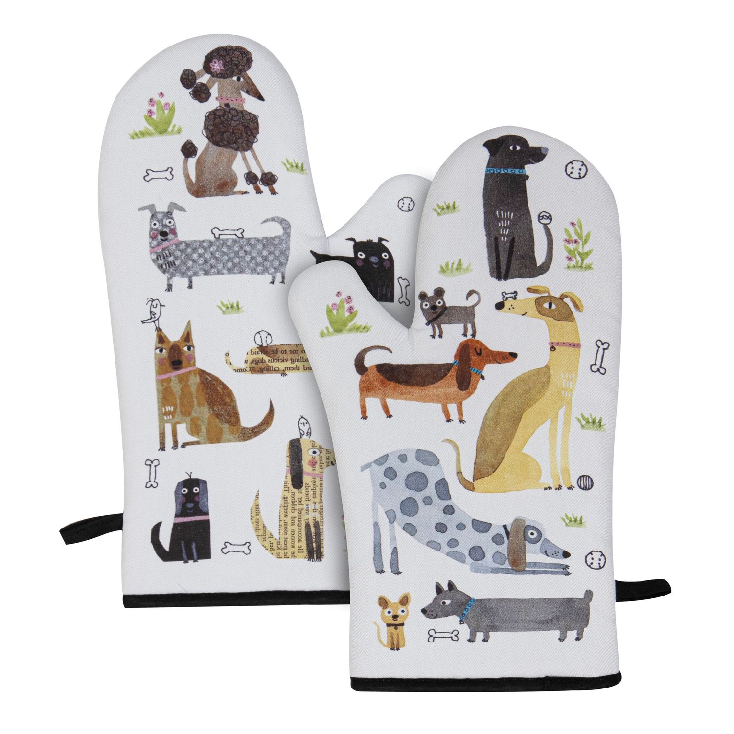 ASHDENE Canine Capers Puppers 2pk Oven Mitt
