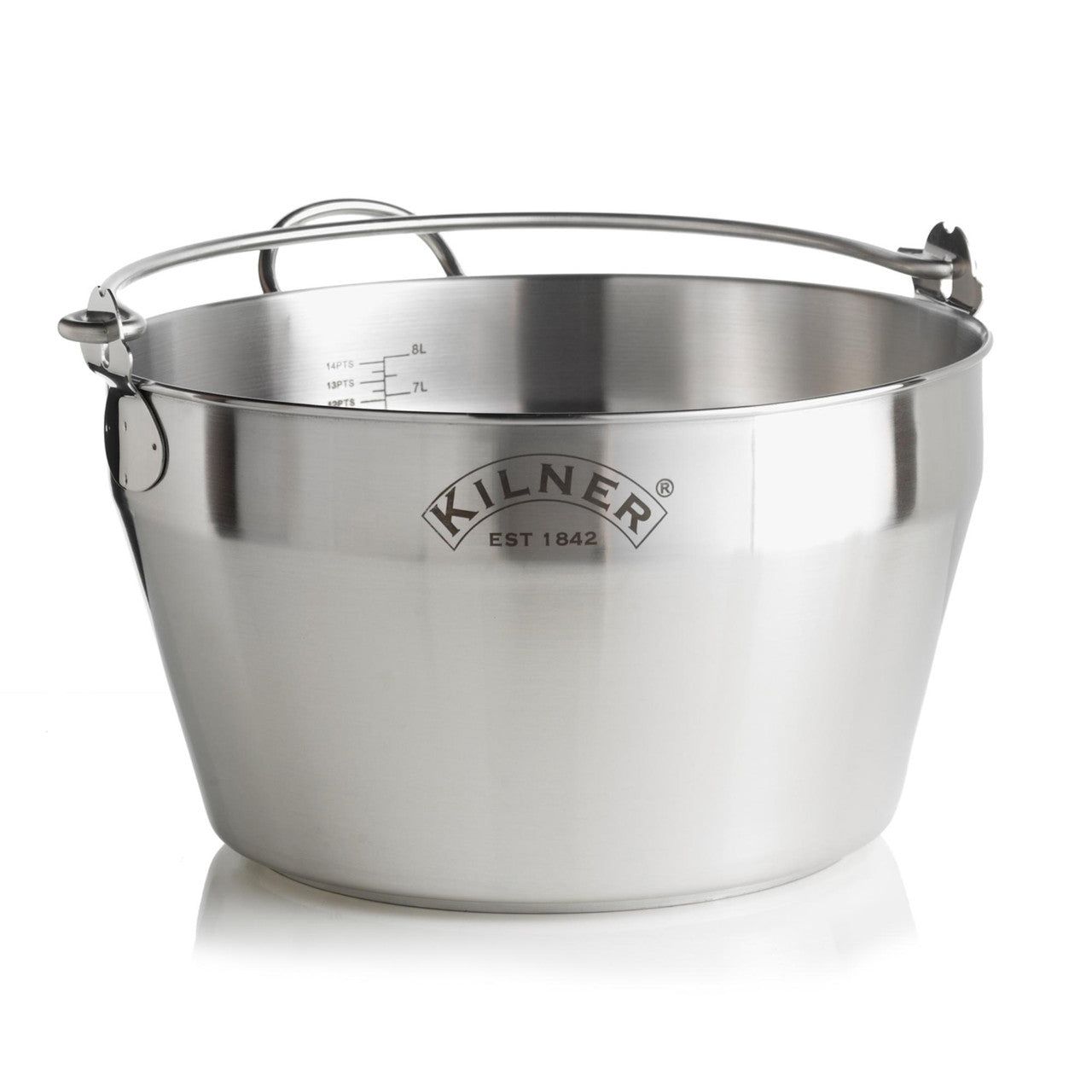 KILNER Kilner Stainless Steel Preserving Pan, 8 Litre