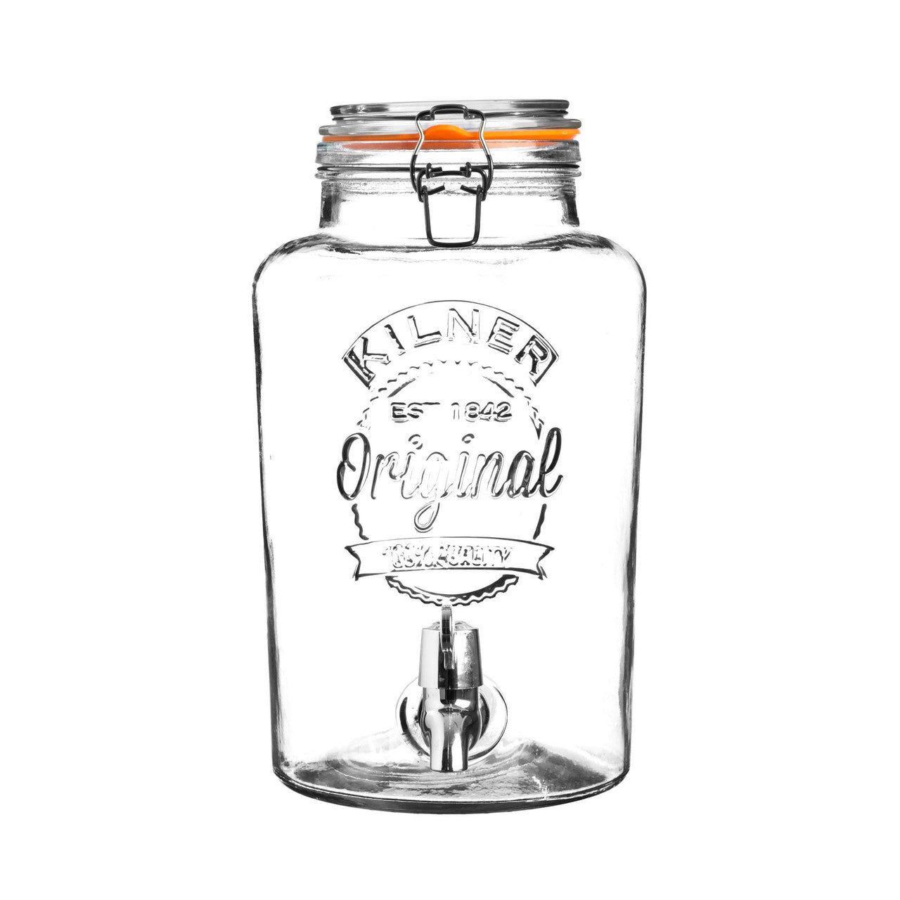 KILNER Round Clip Top Drink Dispenser 5L