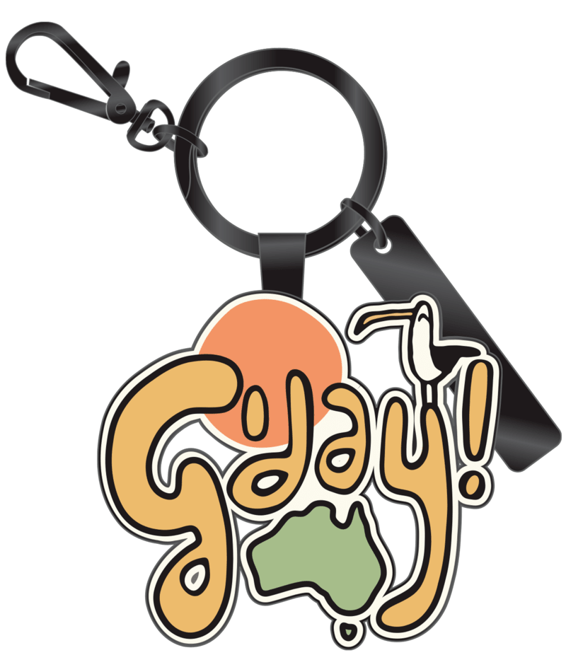 EARTH NYMPH Boys' Keyring Sc - G'day Mate