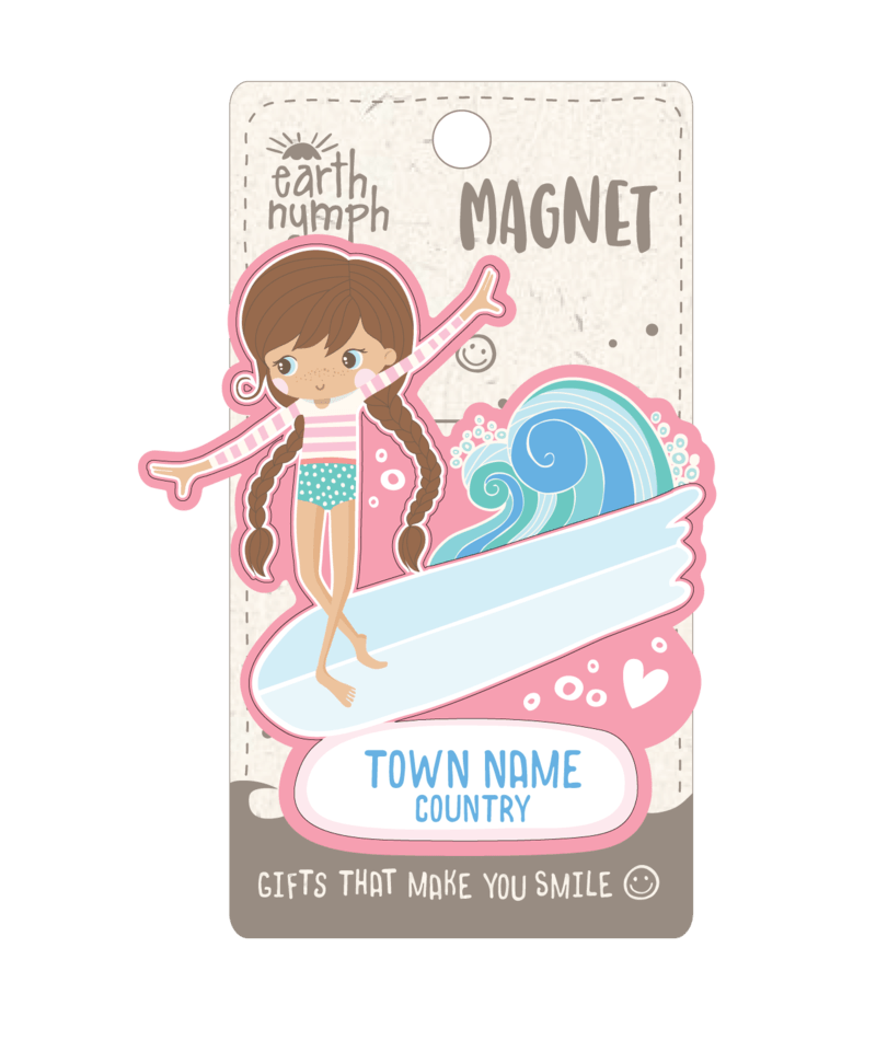 EARTH NYMPH Girls' Magnet Wd - Surfer Girl