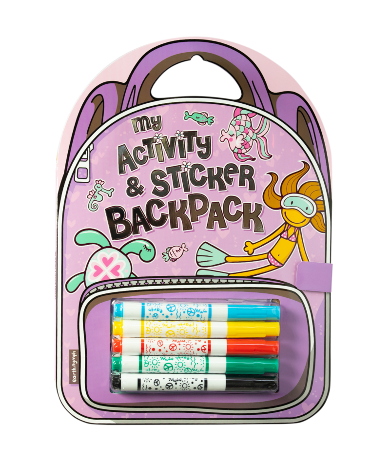 EARTH NYMPH Girls' Activity Book - Beach Girl