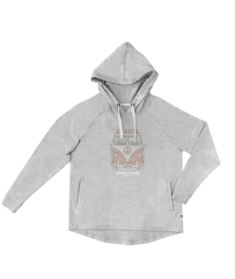 PACIFIC CREATIONS Women's Hoodie - Combi Front - Grey Marle