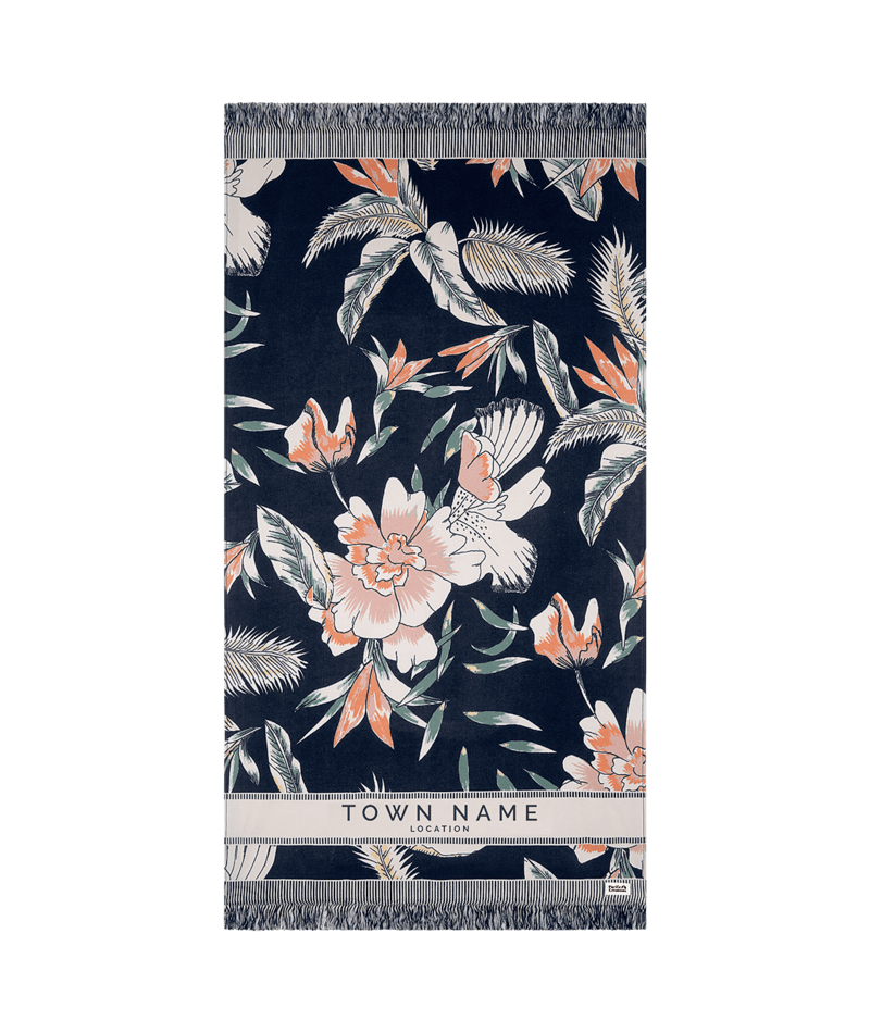 PACIFIC CREATIONS Universal Beach Towel - Marisol "Washed Black)