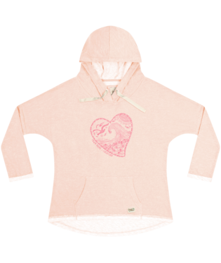 PACIFIC CREATIONS Women's Hoodie - Life Is Swell - Apricot