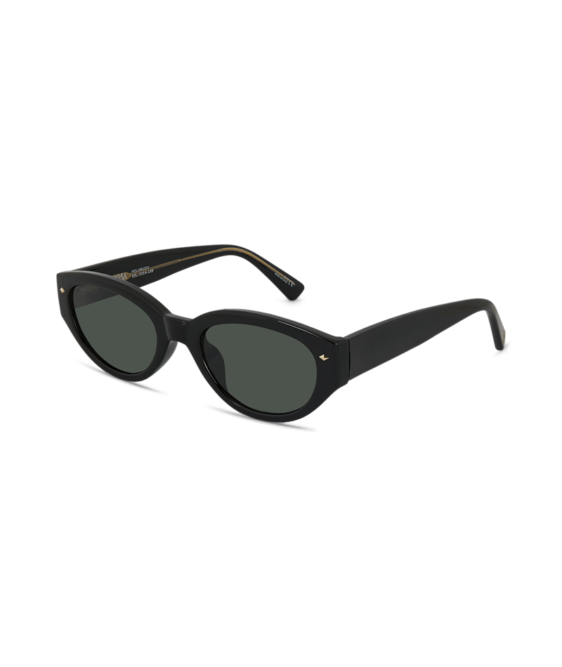 WOLLUMBIN Women's Sunglasses - Noosa - Black/Green