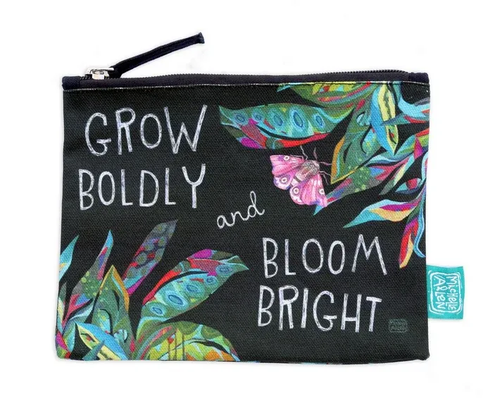 ALLEN DESIGNS Bloom Bright Cotton Pouch