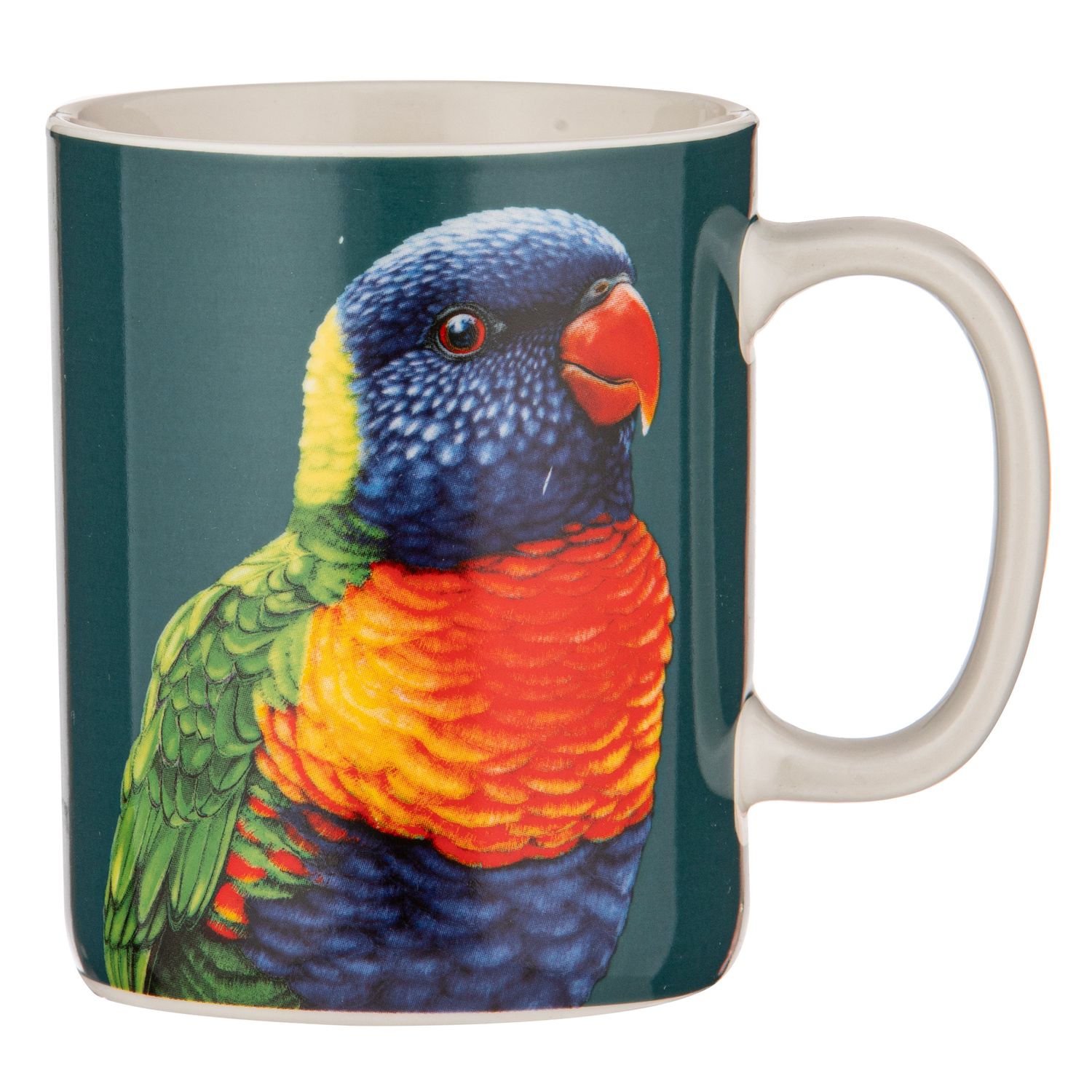 ASHDENE Modern Birds Mug - Rainbow Lorikeet