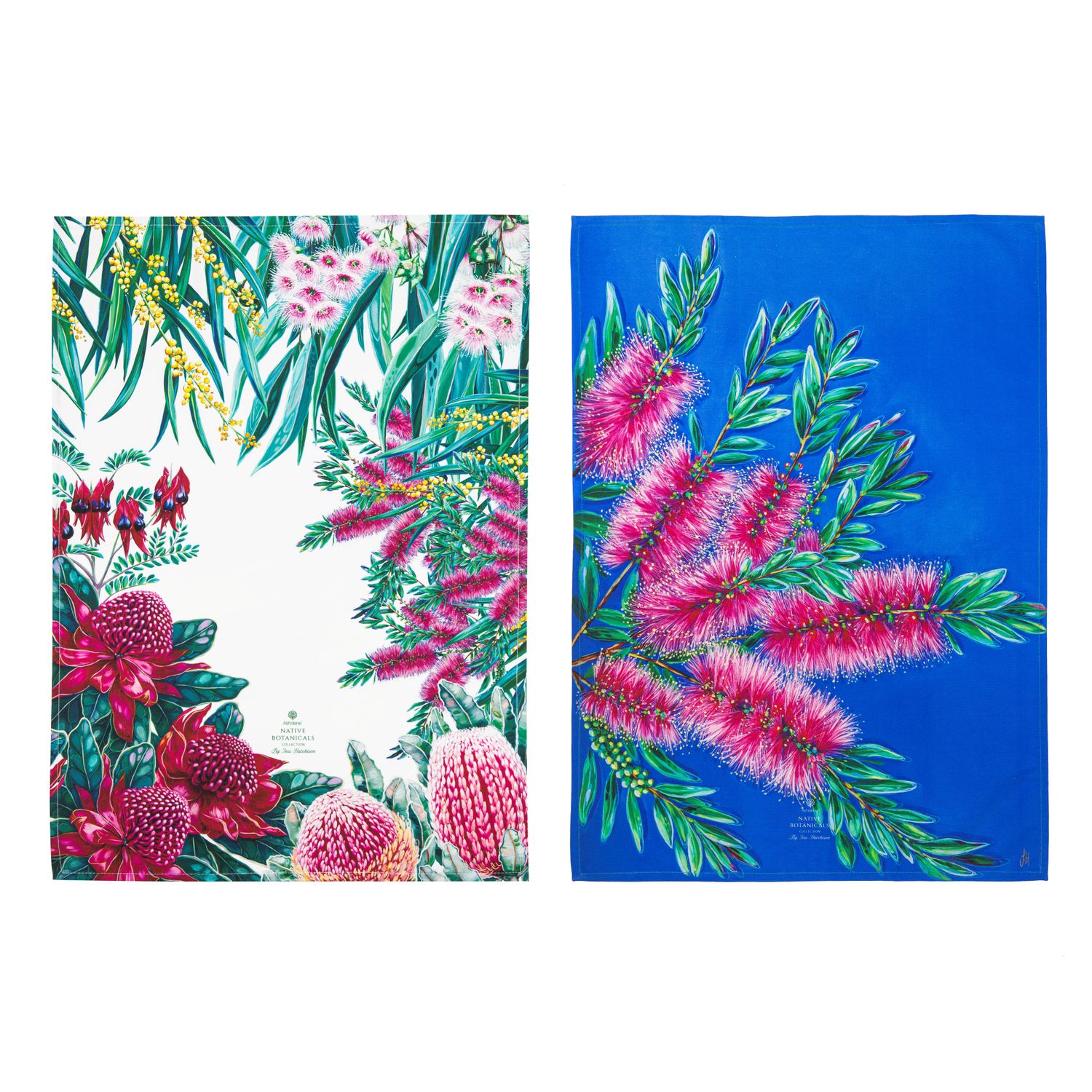 ASHDENE Native Flora Bottle Brush 2pk Kitchen Towel