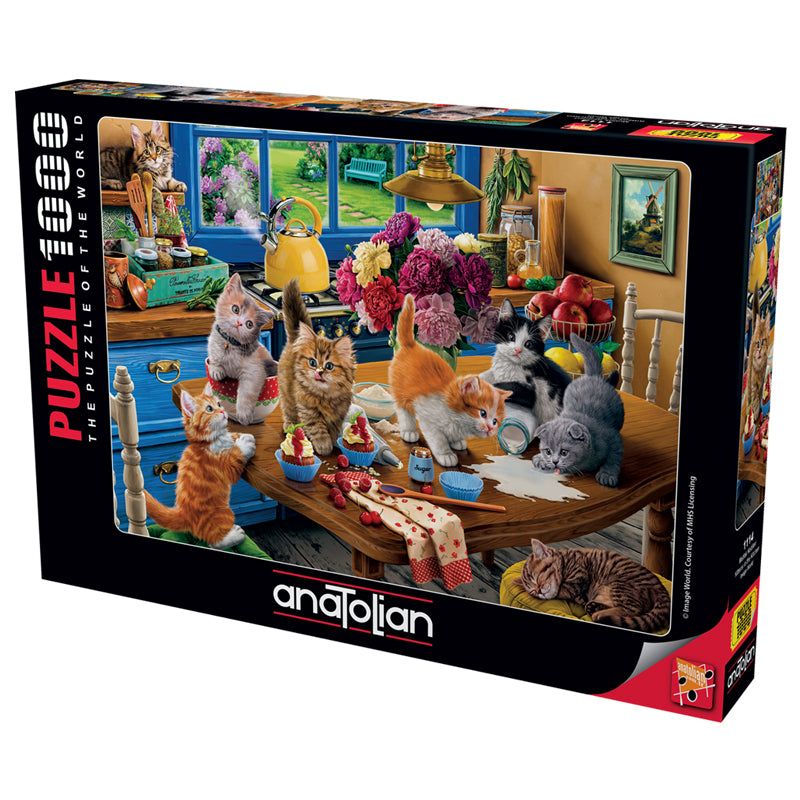 ANATOLIAN 1000 Piece Kittens in the Kitchen Jigsaw Puzzle