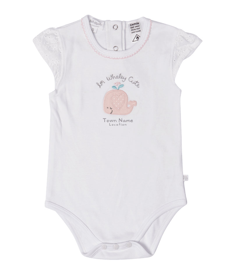 EARTH NYMPH Baby Girls' Romper - Whaley, Colour: White, Design: Whaley, Size: 000