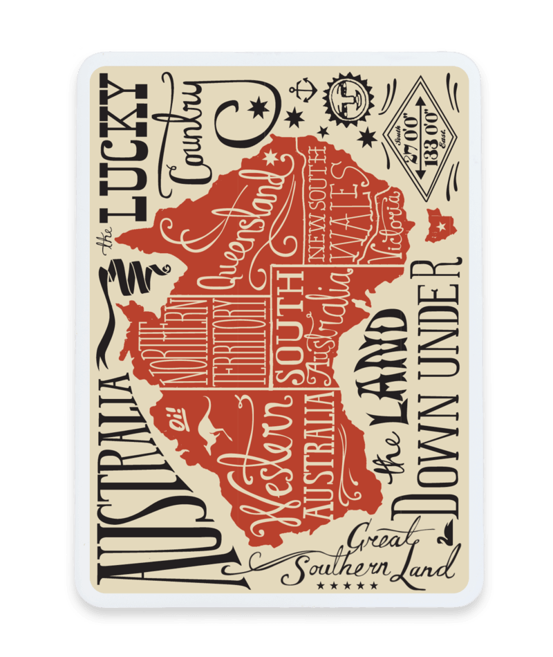 PACIFIC CREATIONS Men's Magnet - Lucky Country