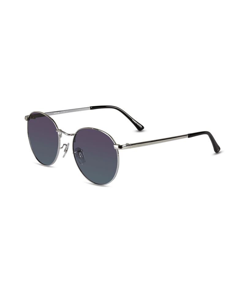 WOLLUMBIN Bangalow Universal Sunglasseses - Shiny Silver/Smoke