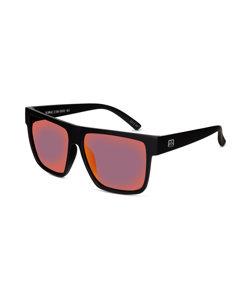 WOLLUMBIN Iluka Men's Sunglasses - Black/Orange