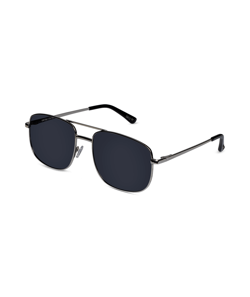 WOLLUMBIN Drifter Universal Sunglasseses - Shiny Silver/Smoke