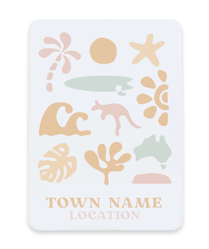 PACIFIC CREATIONS Women's Magnet - Abstract Aus