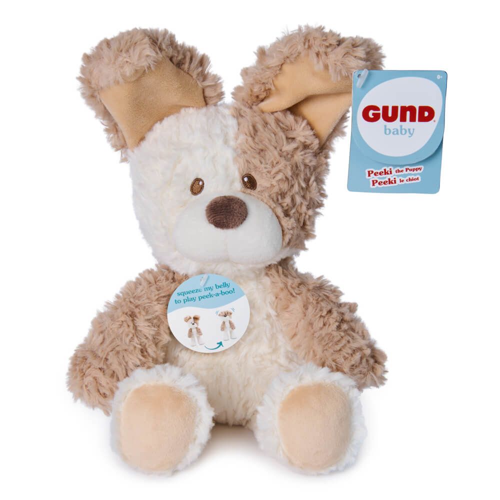 GUND Peeki Puppy - Handheld Peek-a-boo Plush - 25 cm
