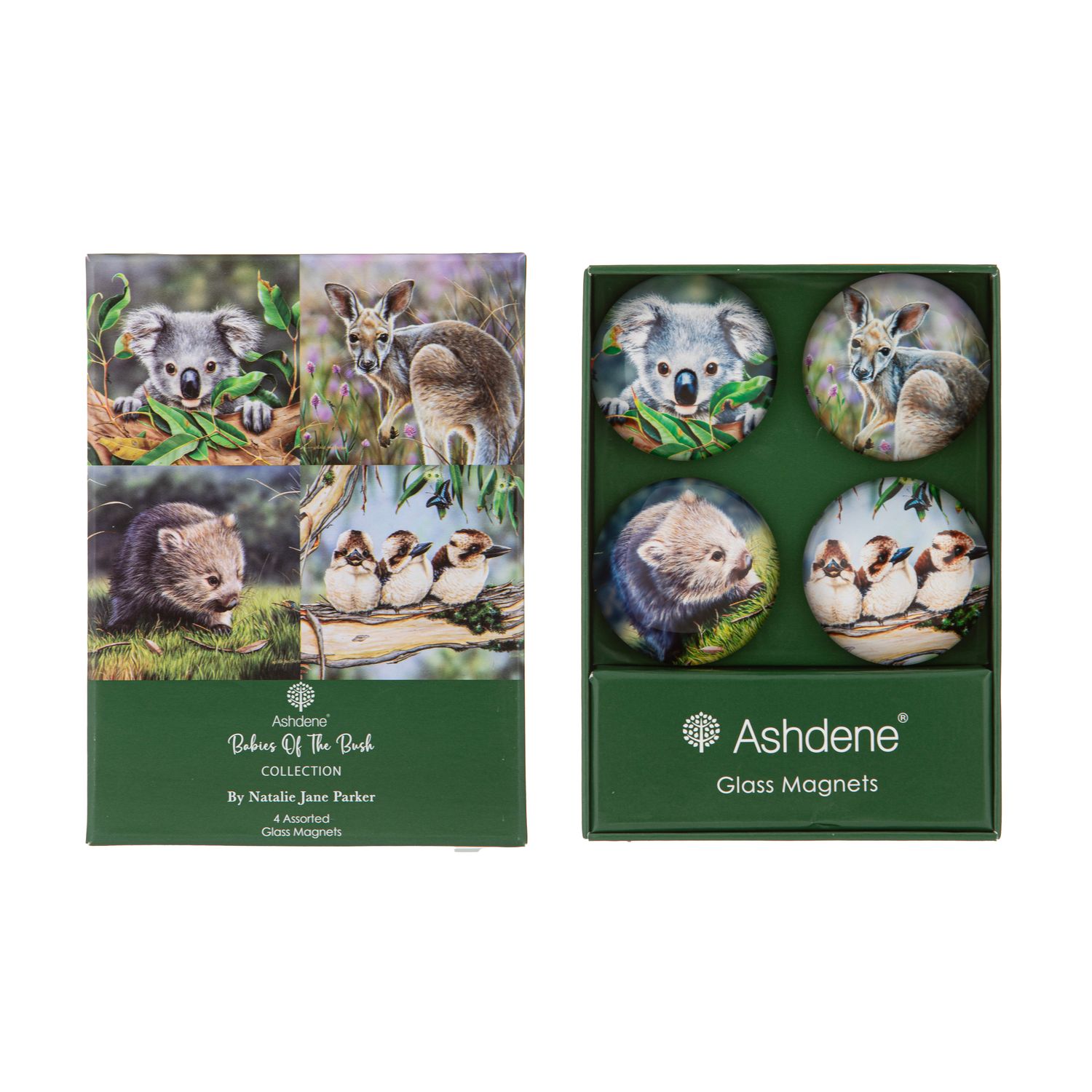 ASHDENE Babies Of The Bush Set Of 4 Magnet