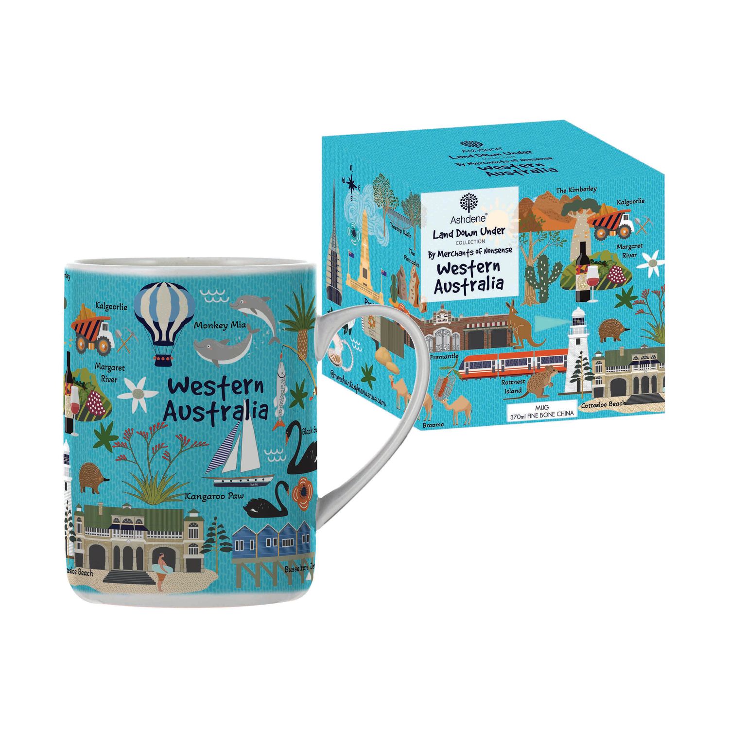 ASHDENE Land Down Under WA Mug